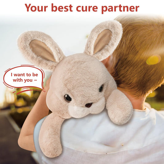 Niuniu Daddy huggable weighted plush toy provides a reassuring squeeze for kids and adults.