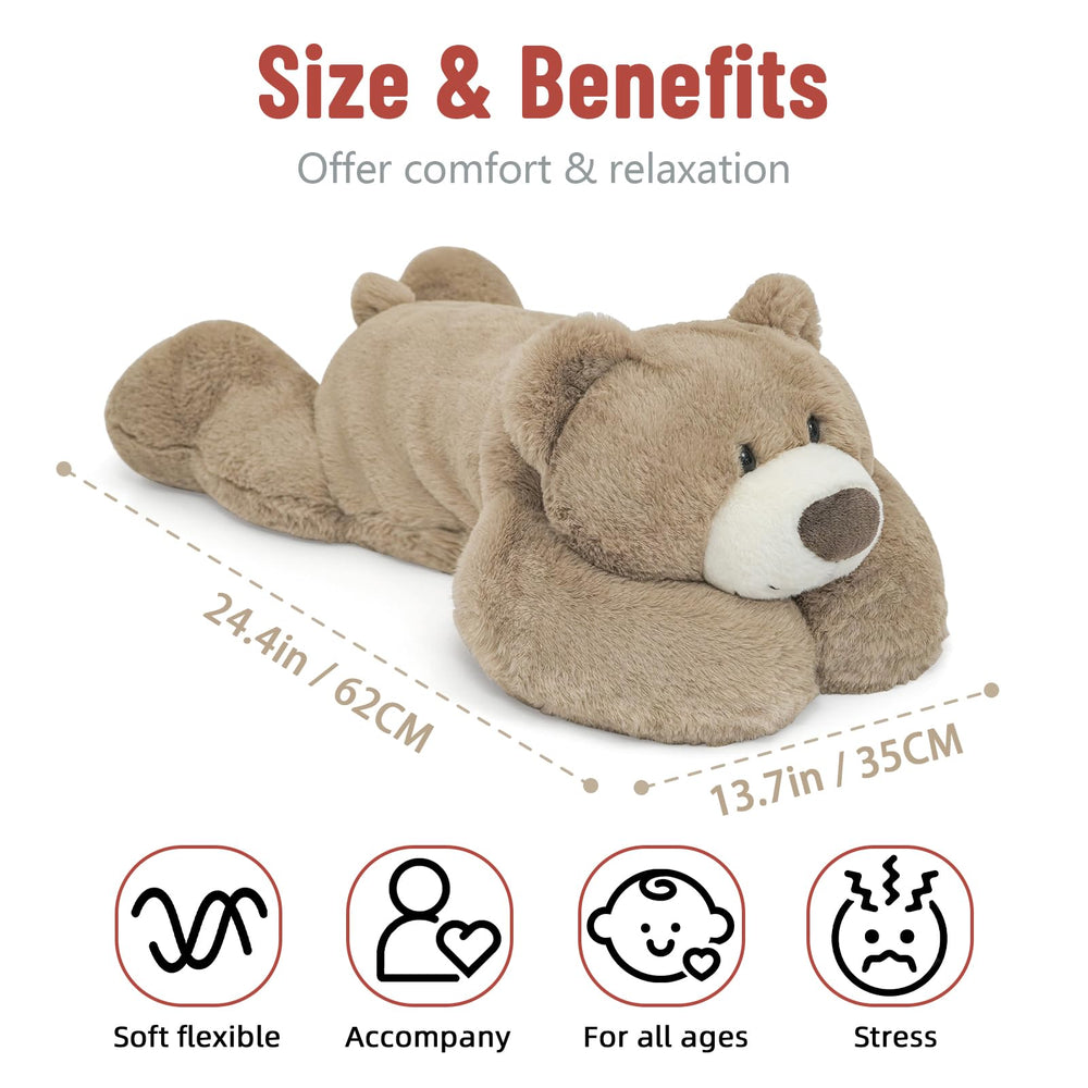 Niuniu Daddy weighted bear in a hugging position for security