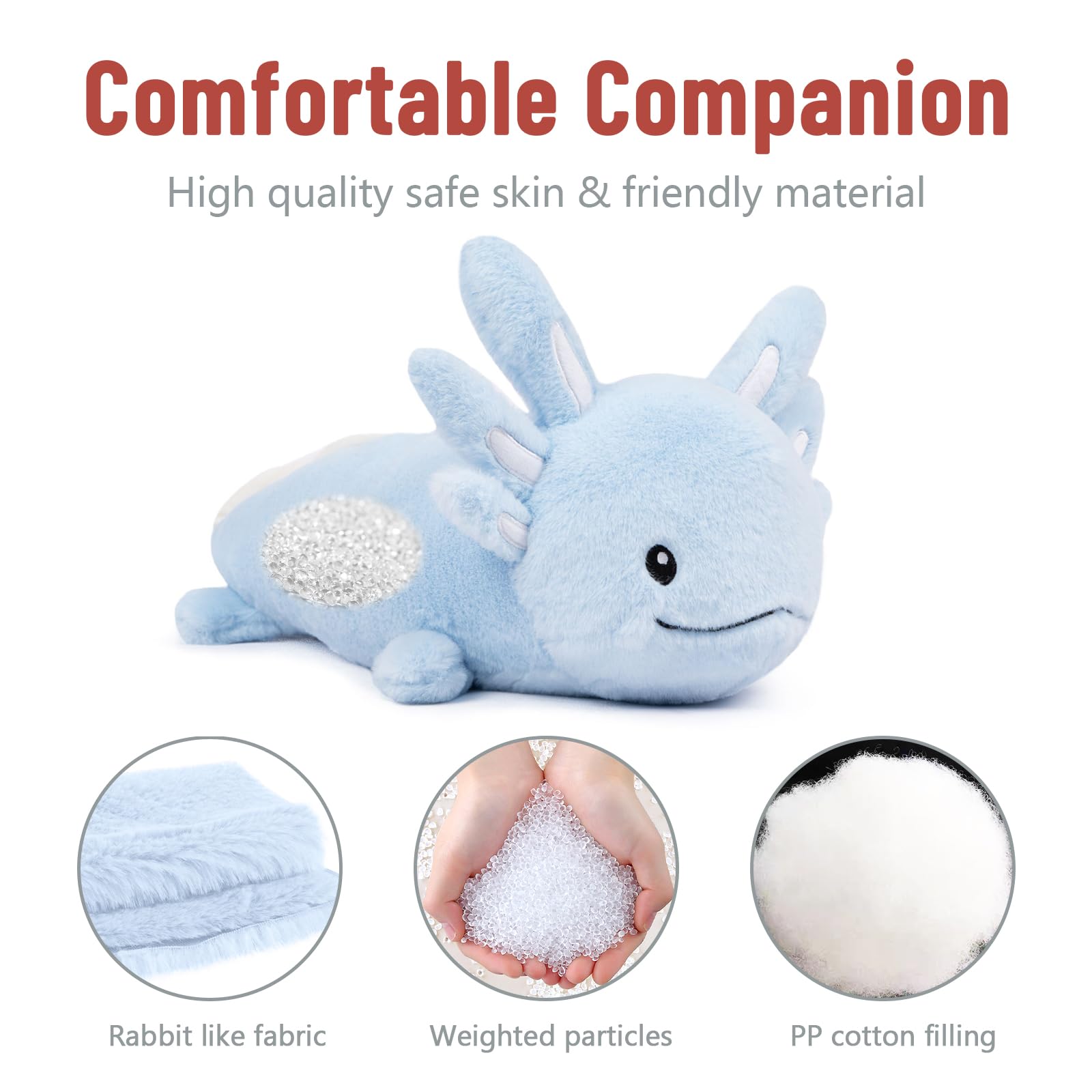 Niuniu Daddy kawaii axolotl plush toy for play and comfort