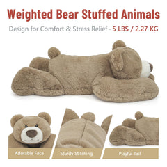 Niuniu Daddy large plush bear placed in bed as a cozy companion