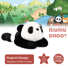 Niuniu Daddy Panda weighted plush bedroom use promotes nighttime comfort