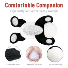 Niuniu Daddy Panda weighted plush legs offer hug-back feel and warmth