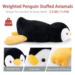 Niuniu Daddy penguin hind and fore legs provide secure, cozy support.