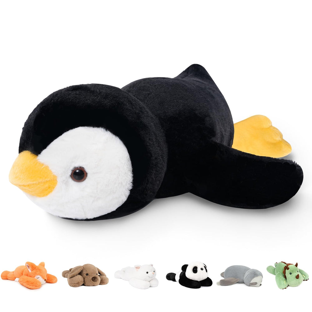 Niuniu Daddy penguin weighted pillow body for comforting hugs and relaxation.