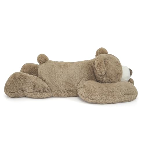 Niuniu Daddy weighted bear close-up fur texture for tactile comfort.