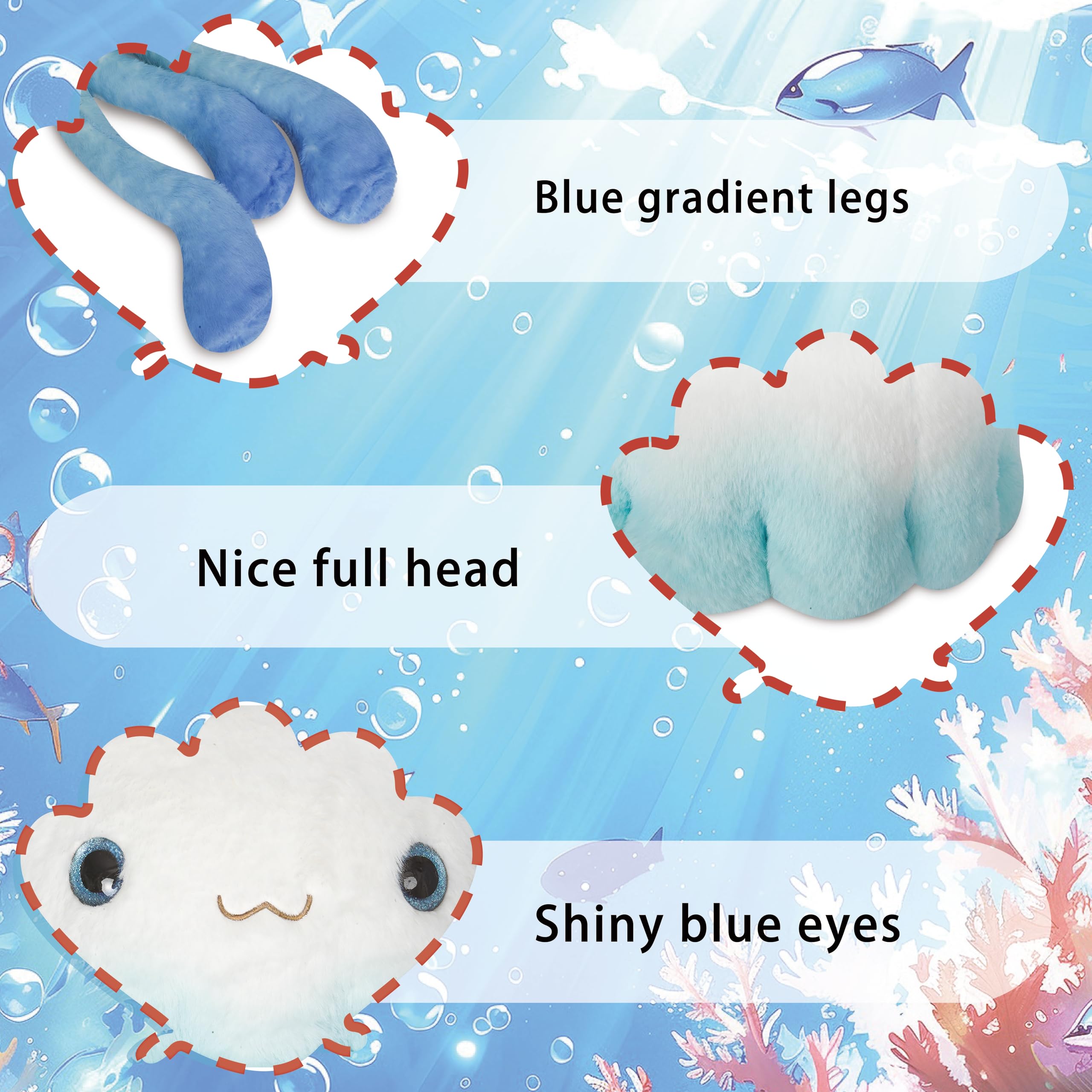 Niuniu Daddy weighted jellyfish plush promotes relaxation and calm focus.