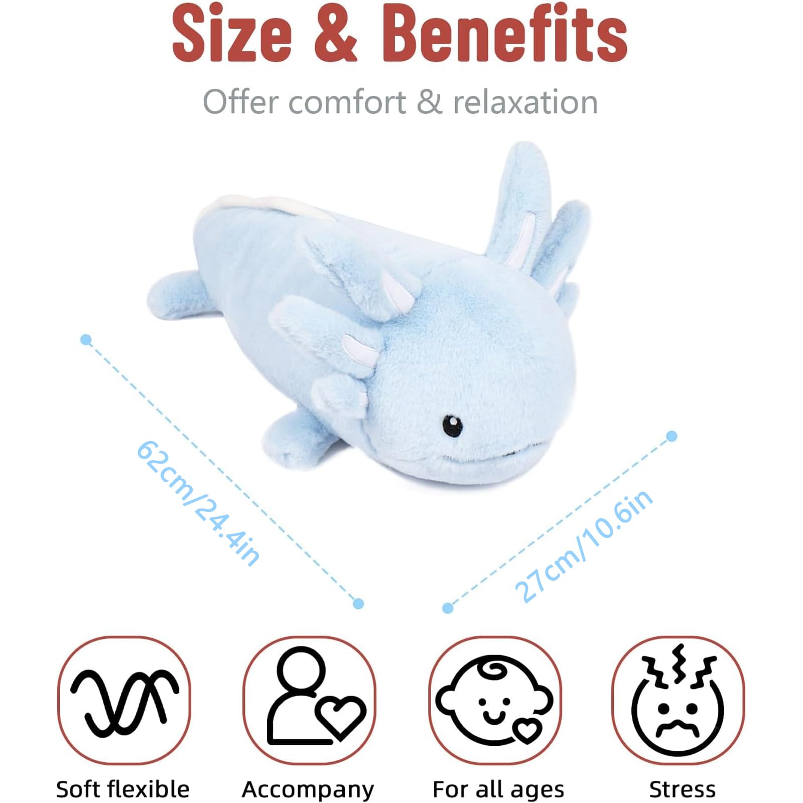Niuniu Daddy weighted legs design for hug-back feel and comforting nestle
