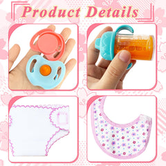 Niurewan pacifiers for dolls add realistic feeding play