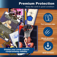 NIXITLO 600 top loaders demonstrate perfect 3x4 card fit for standard cards.