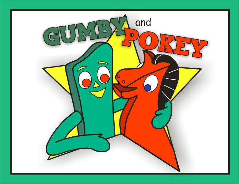 NJ Croce Gumby and Pokey durable playset ready for action and display