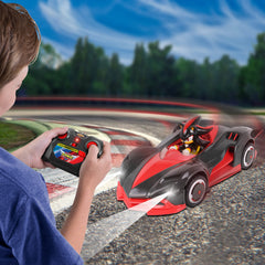 NKOK 2.4 GHz control offers responsive, long-range racing.