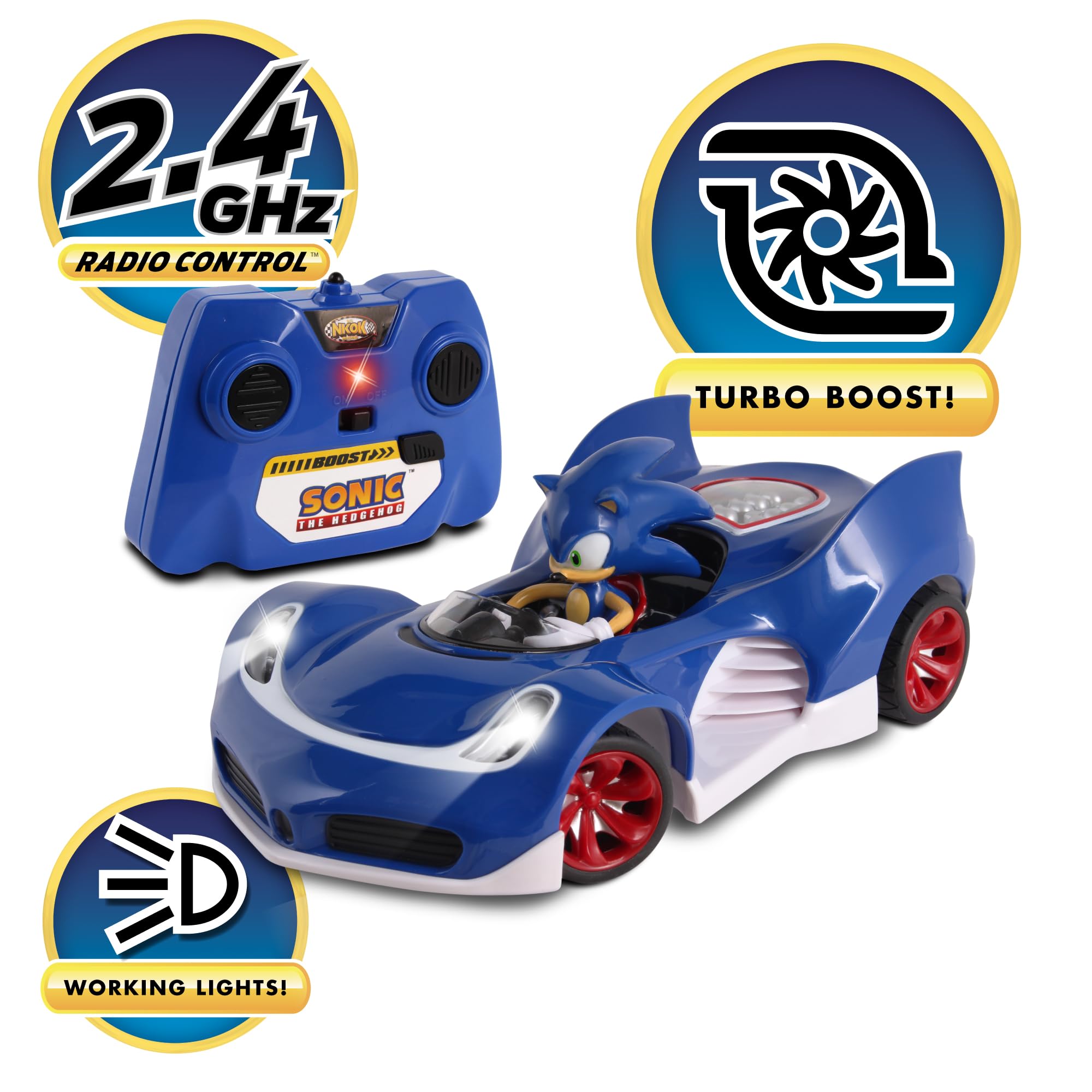NKOK RC Sonic SSAS R2 side view shows sleek profile.