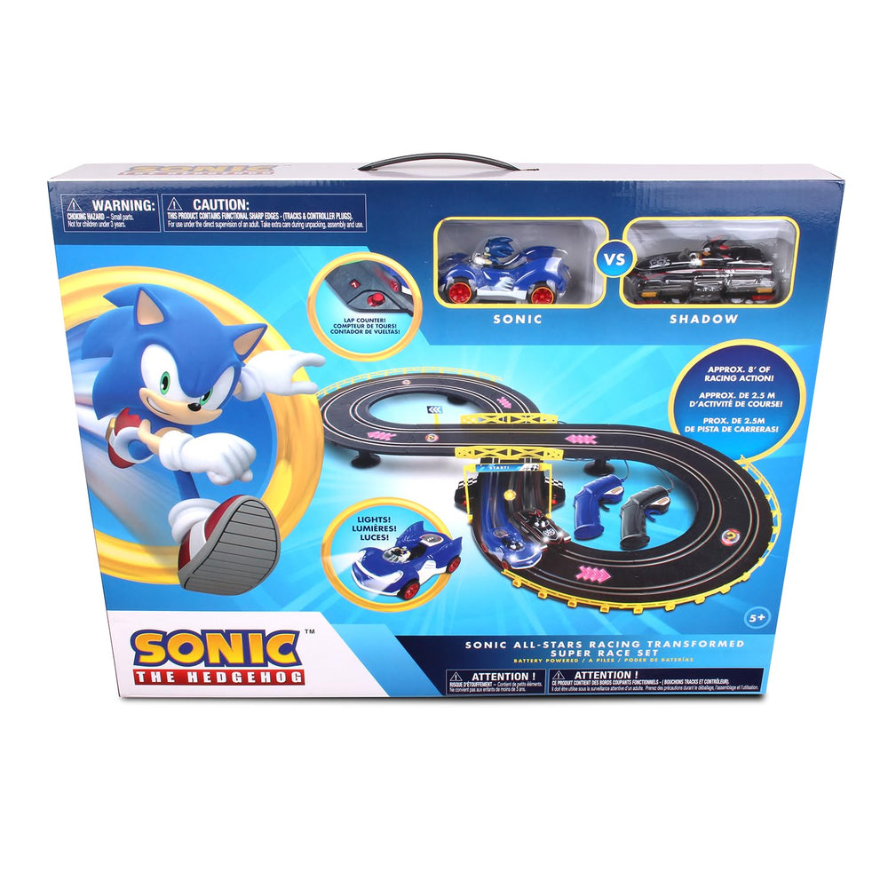 NKOK Sonic hedgehog vehicle headlights enhance realism during play.