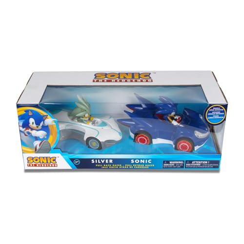 Sonic pullback vehicle detail with game-inspired design for display and play.