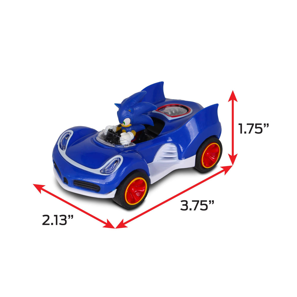 NKOK Sonic Speed Star pullback top view highlights compact size for travel.