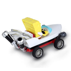 NKOK SpongeBob Boatmobile features grippy rubber tires for traction on surfaces