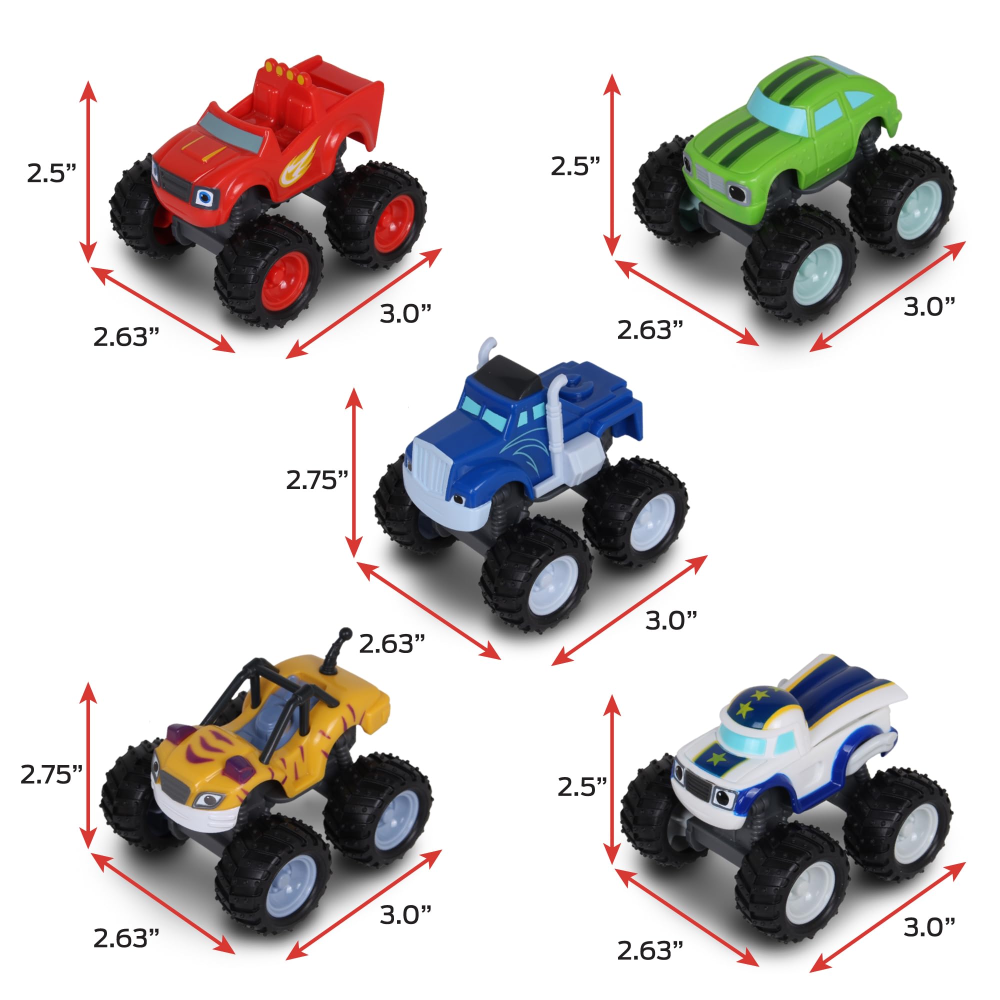 NKOK Stripes and Darington Monster Trucks for STEM play and problem-solving adventures.