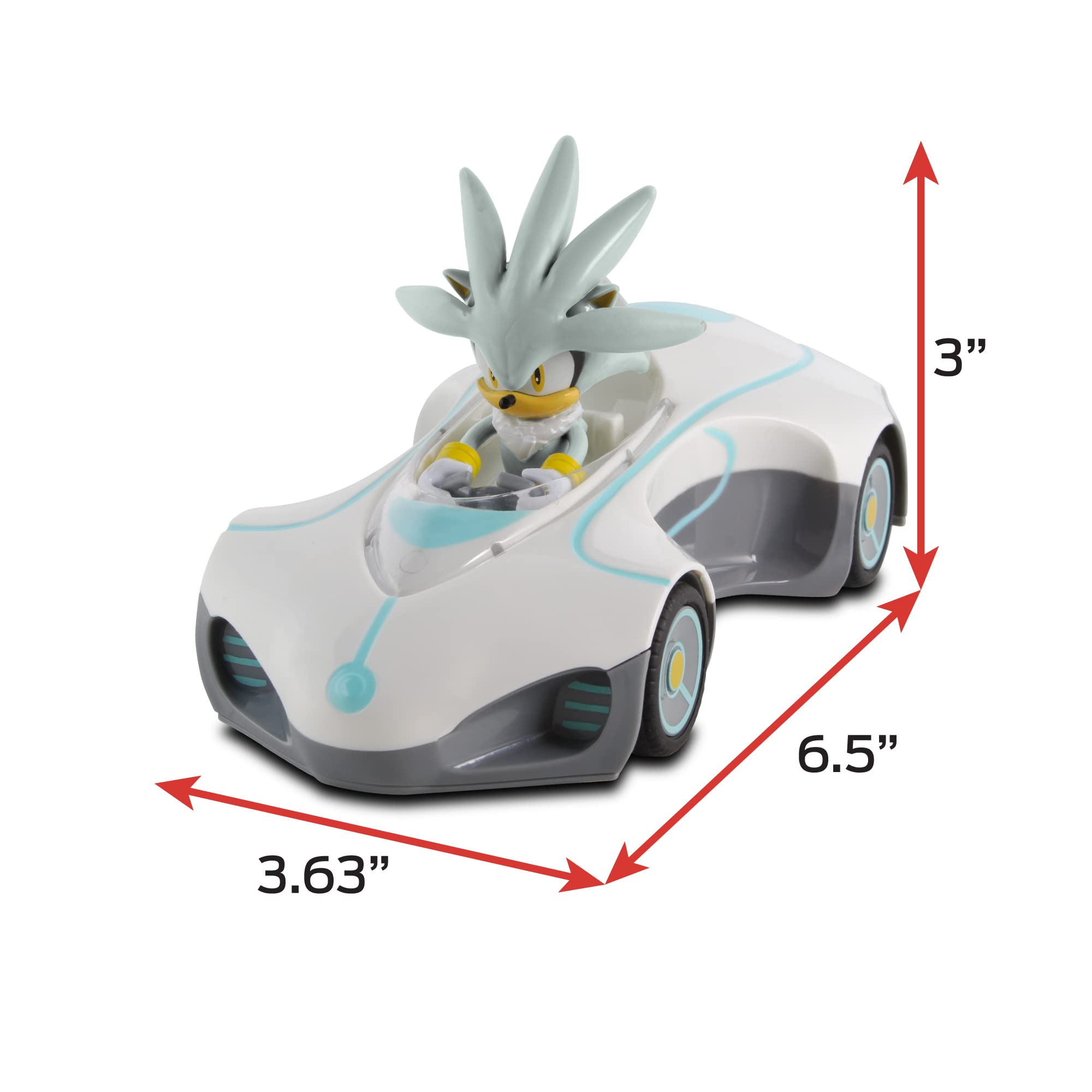 NKOK Team Sonic pullback racer; officially licensed, ideal for Sonic fans and collectors.