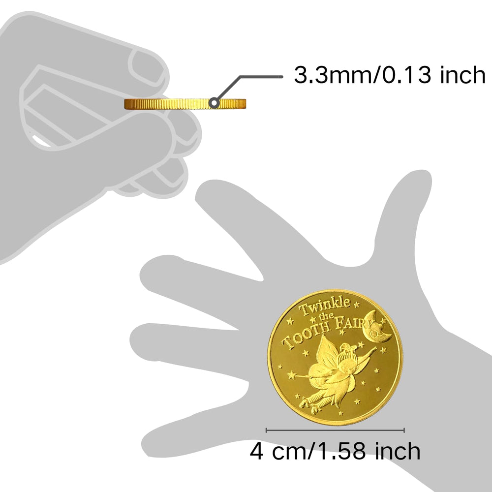 NLR FUN Tooth Fairy Coins thickness 3.3 mm close-up