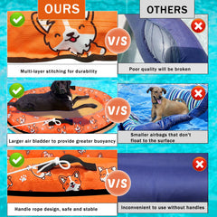 NNG dog float mat designed for pool or river lounging