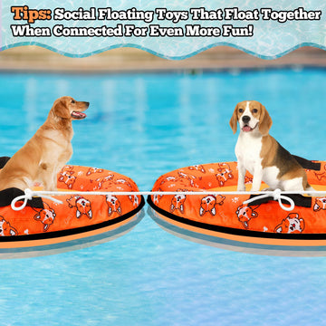 NNG large dog pool float with wear-resistant print for durability