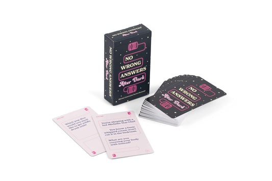 No Wrong Answers After Dark compact box ready for display