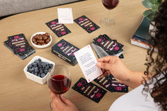 No Wrong Answers After Dark friends playing card game together laughing