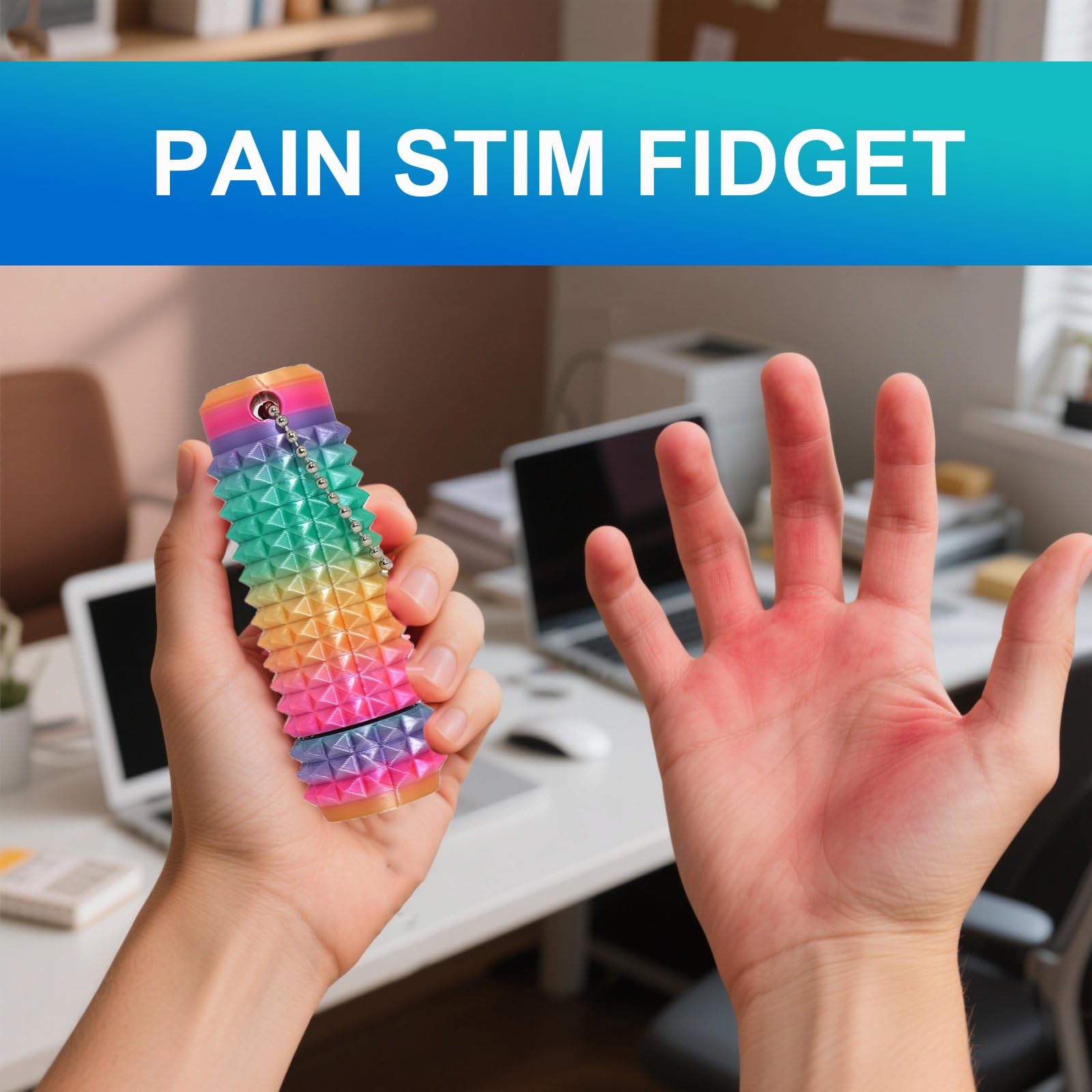 Noafuxy Little Ouchies pocket-size fidget for portable stress relief and focus.