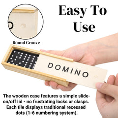 Noamus 28-tile domino packs fit in a compact travel box.
