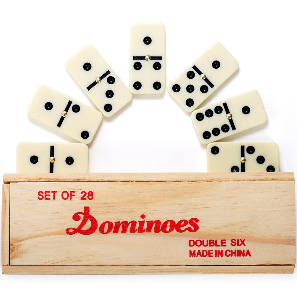 Noamus dominoes easy-draw pile feature shown for quick setup.