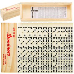Noamus dominoes melamine tiles offer a durable playing surface.