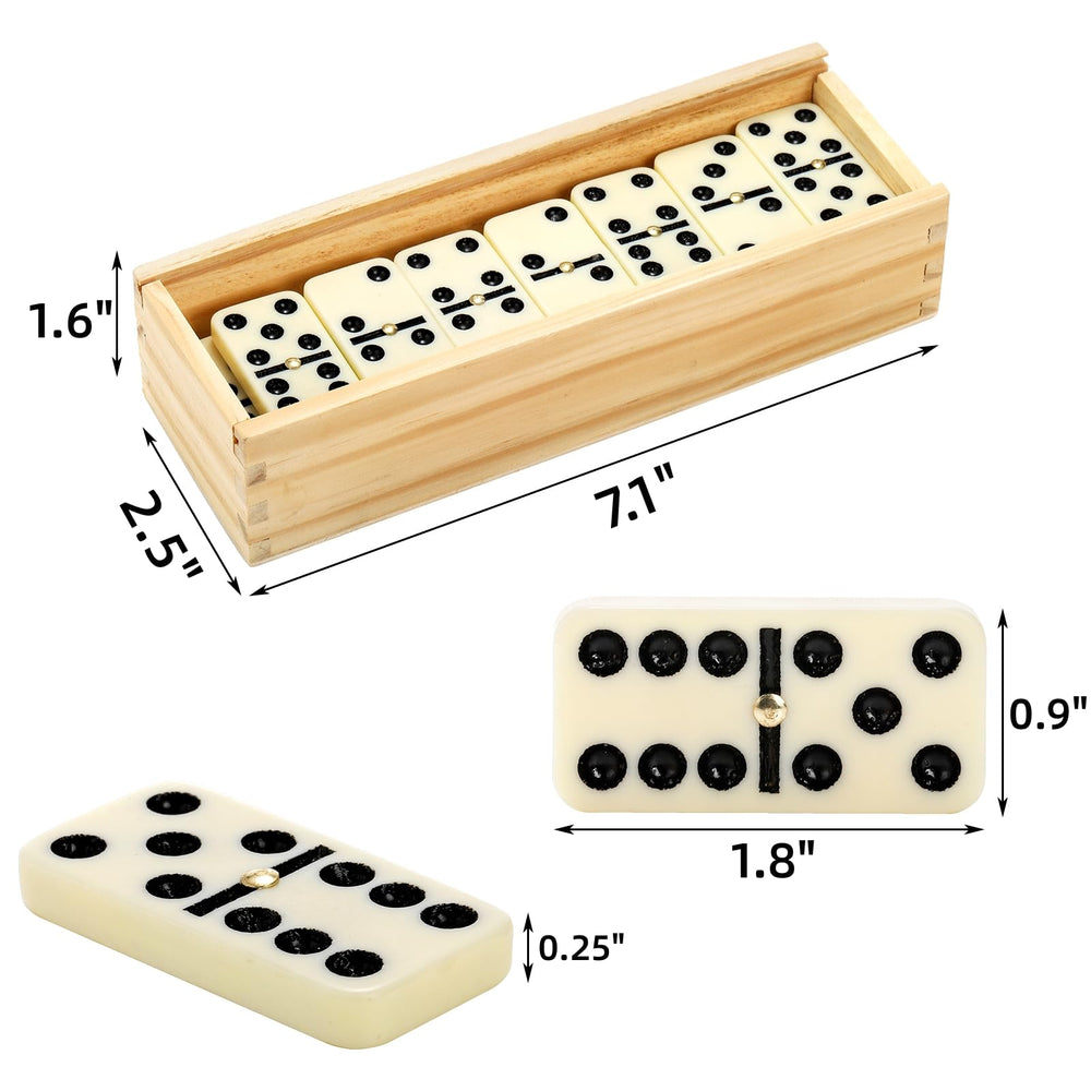 Noamus dominoes spinner center highlighted for easy spinning during play.