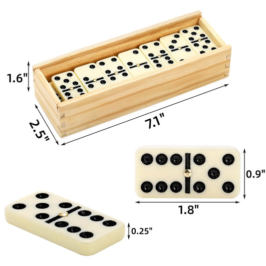 Noamus dominoes spinner center highlighted for easy spinning during play.