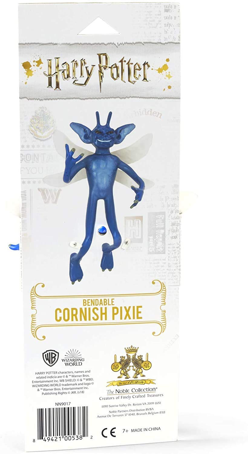 The Noble Collection bendable Pixie figure fits into display cases and photos.