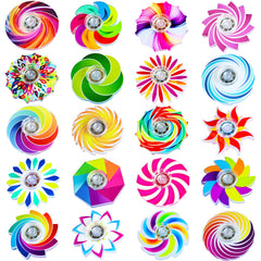 Nobleboy funny mini fidget spinner 24-pack with colorful wheels for tactile sensory fun.