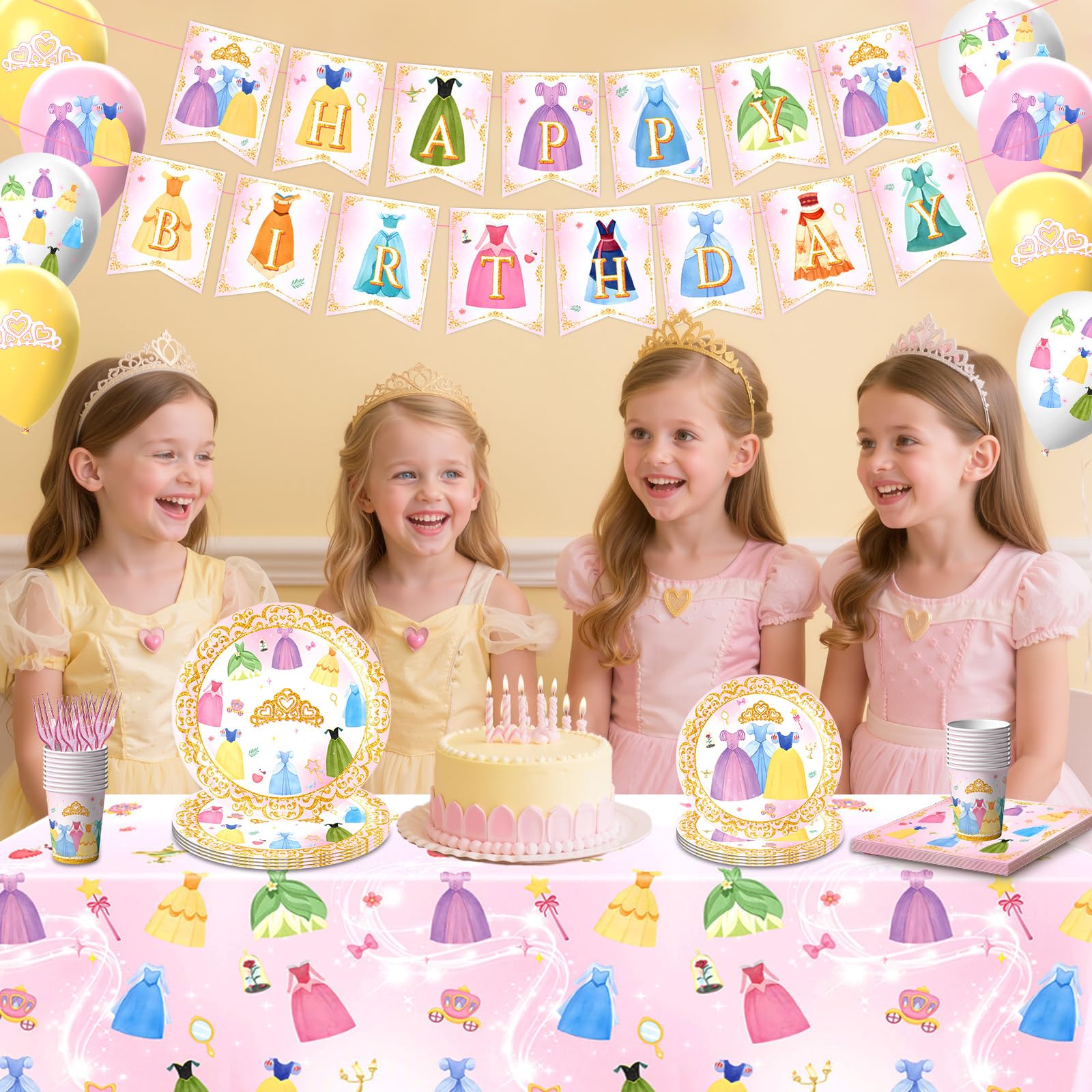 Nolaroth Princess Dinner Plates provide sturdy dining for a themed event.
