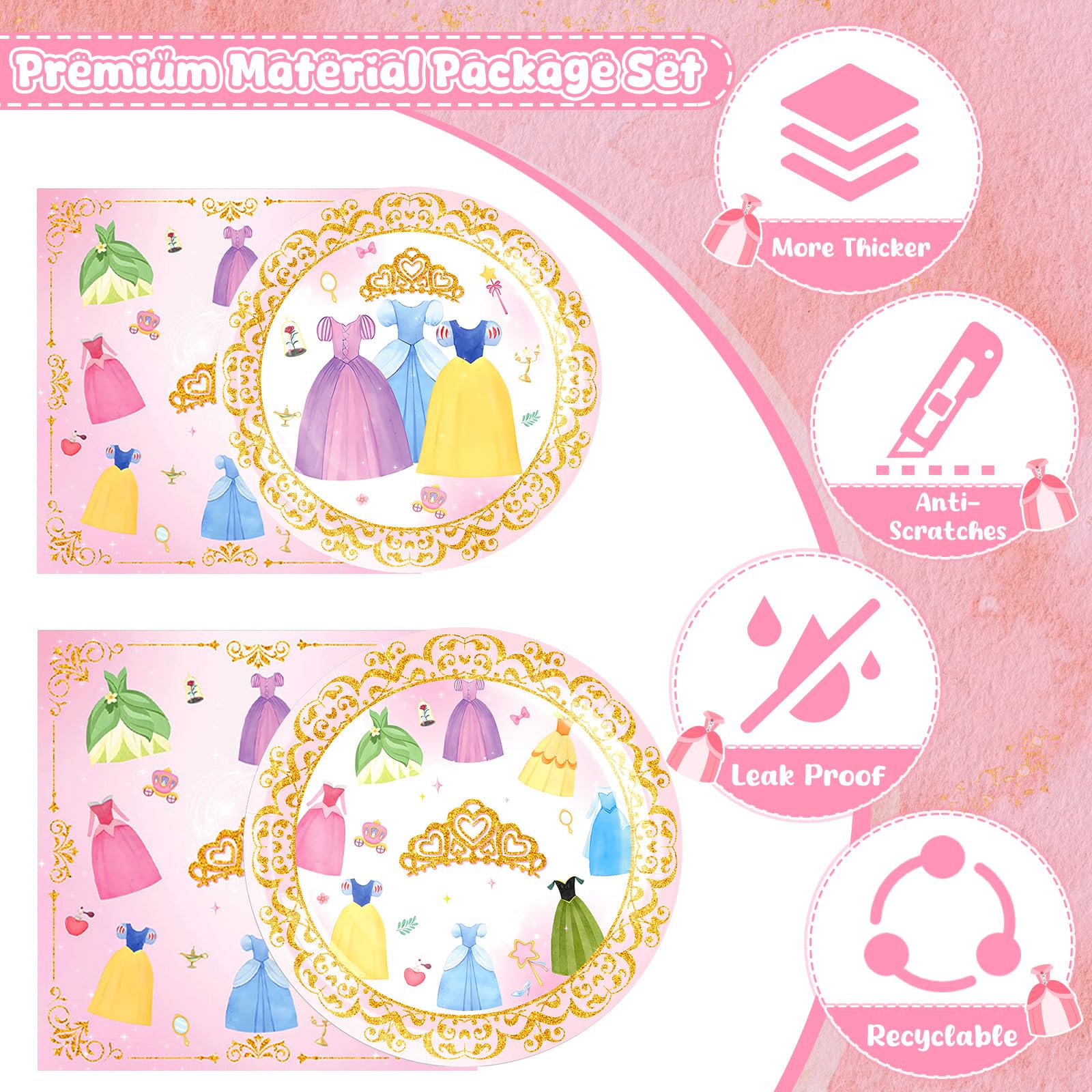 Nolaroth Princess Napkins help tidy hands and tables during celebrations.