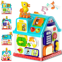 Noltola Toddler Musical Learning House—activity side for exploration and skill-building
