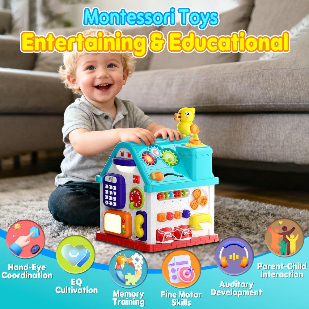 Noltola Toddler Musical Learning House—driving panel for pretend play and coordination