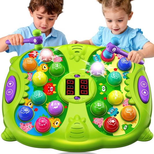 Noltola Whack Mole Game kids playing with colorful lights and sounds.