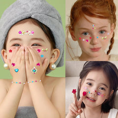 NOOEPC Gem Stickers includes 5 sheets of varied colors and shapes.