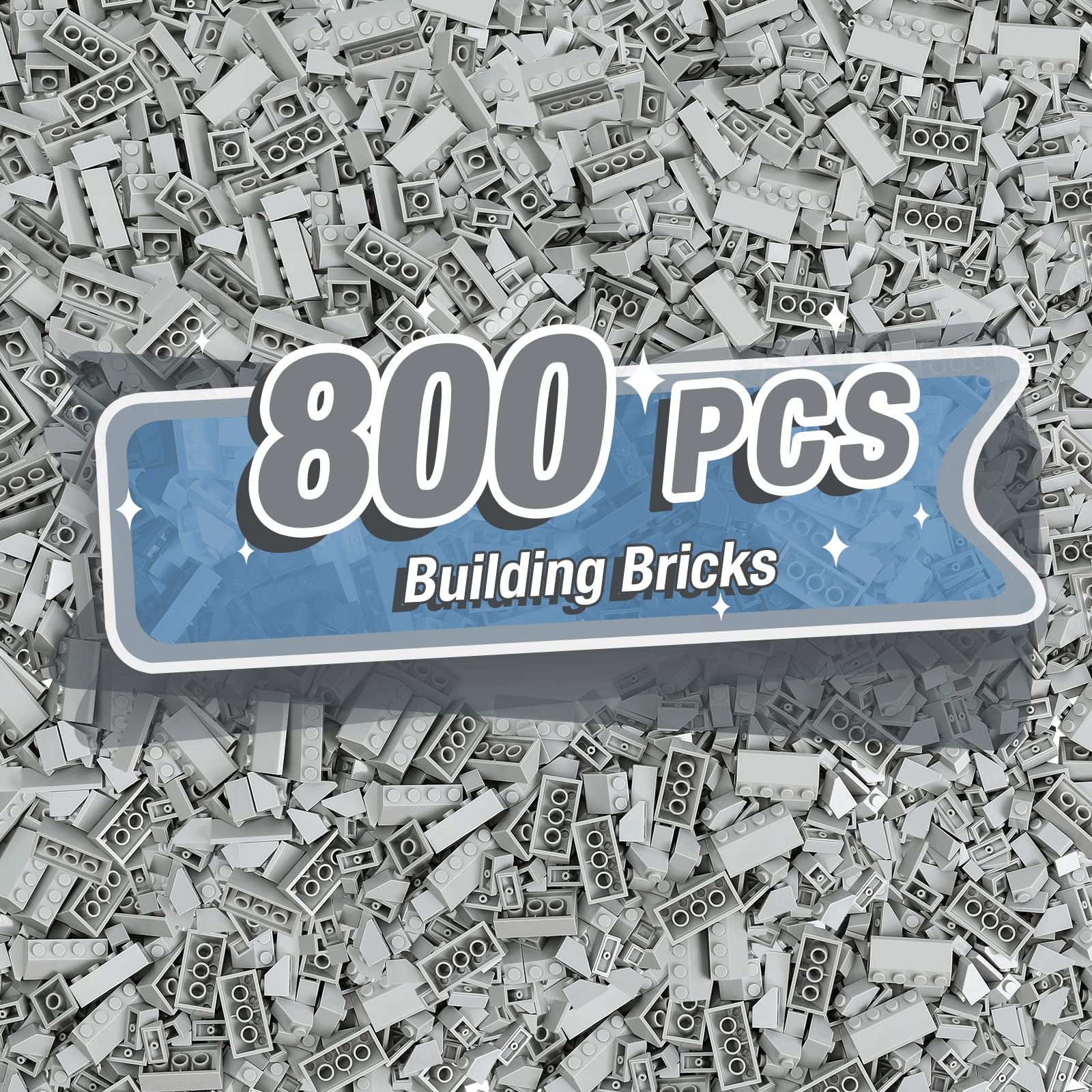 Noorastars building bricks 800-piece overview highlights a compact, color-rich set for creative play.