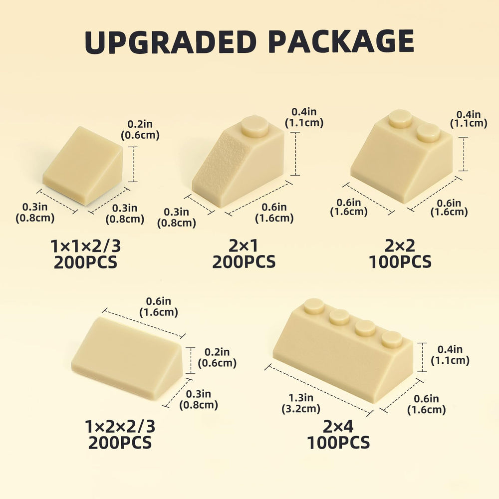 Noorastars five-size slope blocks enable versatile, expandable builds.