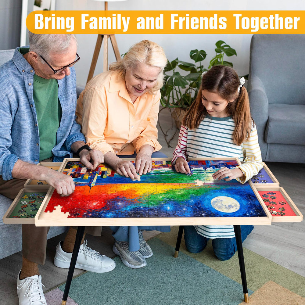 NORBASE puzzle board suits 1000-piece puzzles for solo or group play