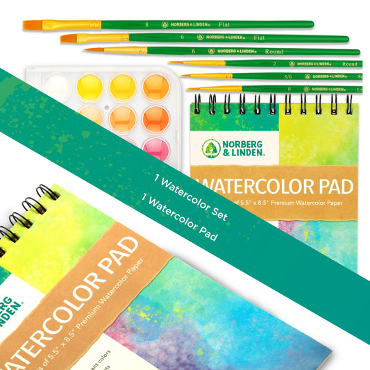Norberg & Linden 36-color palette with vibrant pigments for rich washes