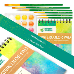 Norberg & Linden 36-color palette with vibrant pigments for rich washes