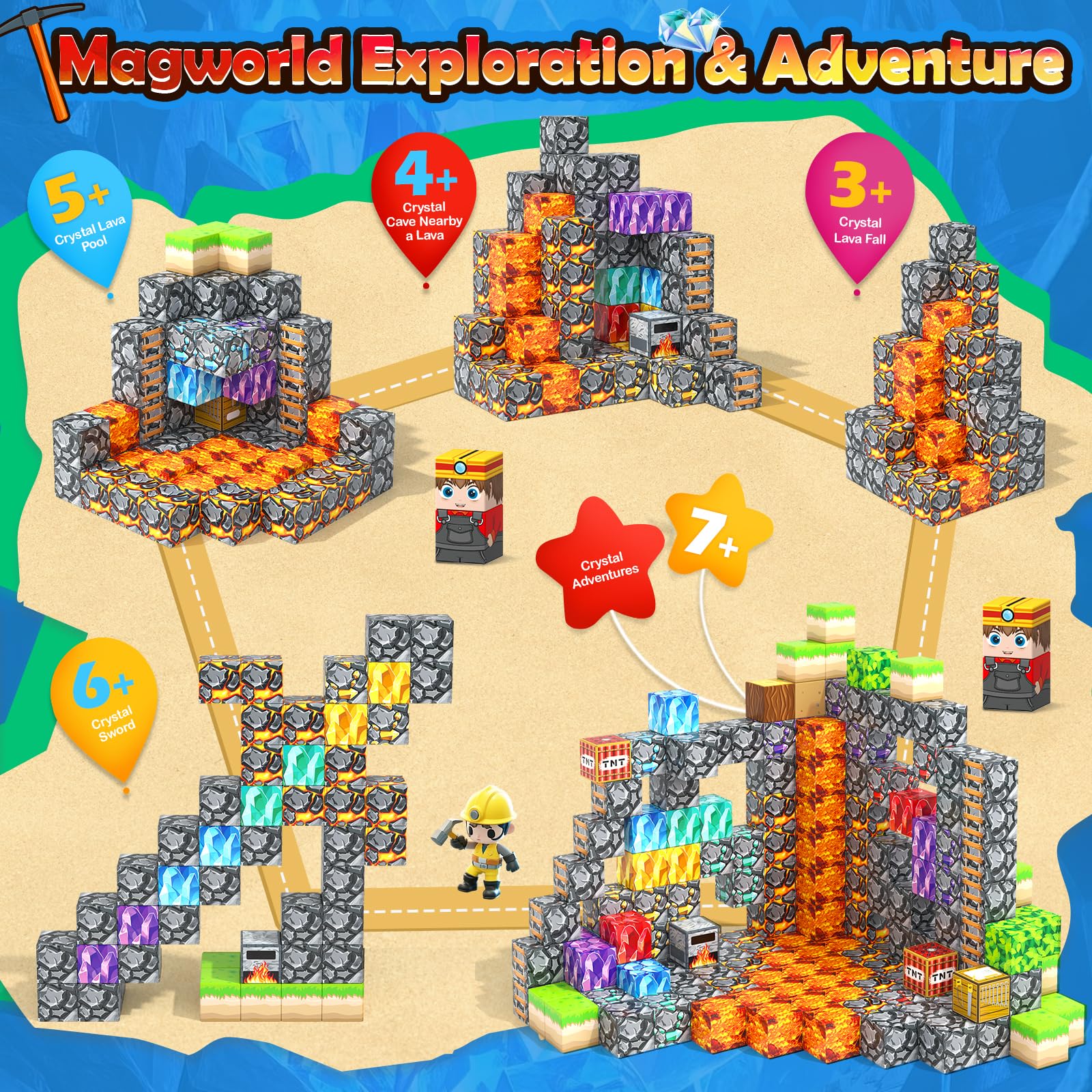 Norline compatibility with magnetic cubes enables easy expansion.