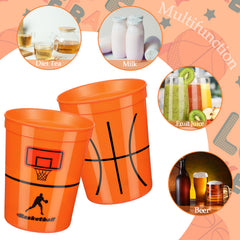 Norme basketball cups side angle showing sturdy plastic and grip
