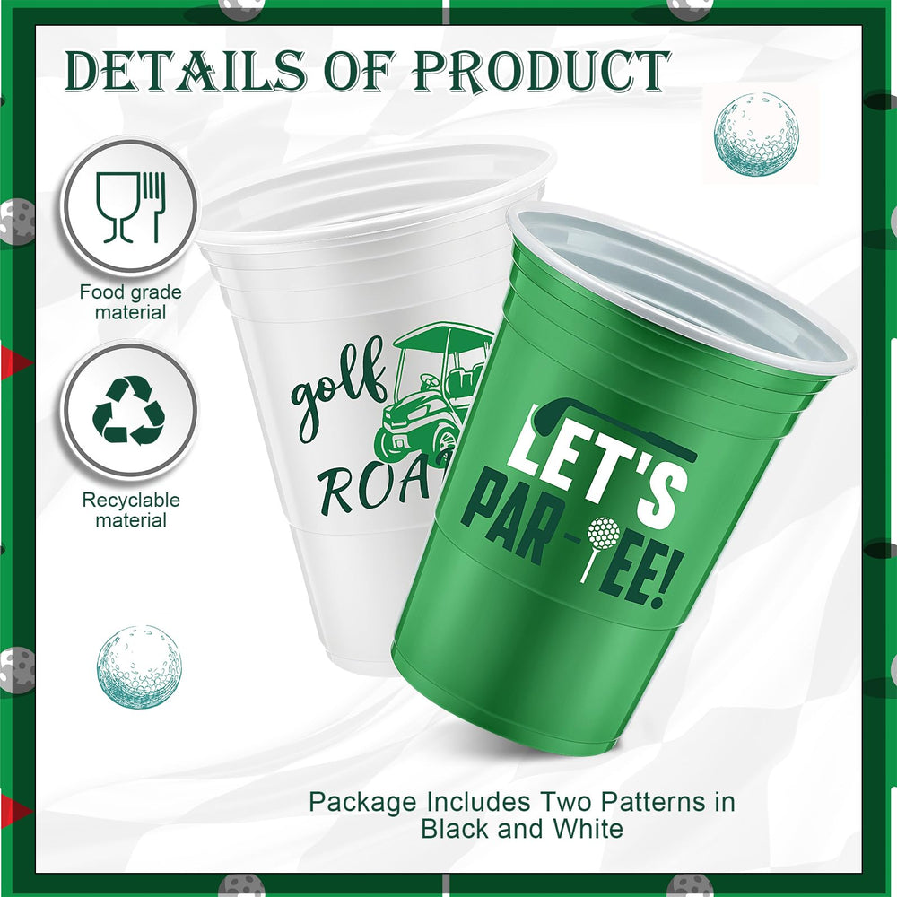 Norme green and white decorative elements cups enhance table decor and party atmosphere
