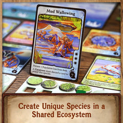 Evolution Climate cards reveal species creation and adaptive traits during rounds